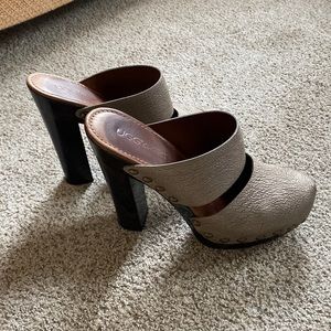 UGG Collection Gold Metallic Clogs